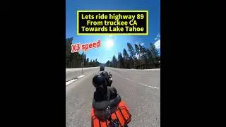 Ride with us on highway 89 south out of Truckee Ca. #adventure (x3 vid speed)
