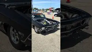 Nasty 68-69 Turbocharged Chevelle Drag car at #sicksummer