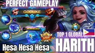 Harith Deadly Dash Perfect Game! Top 1 Global Harith By Hesa Hesa Hesa ~ MLBB