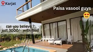 Super Luxurious stay & food only 3000/- | Villa In Karjat | Bougain Staycation Karjat | Prime 4 BHK