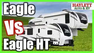 RV COMPARISON Eagle HT vs  Full Eagle Full Time RVing Jayco Travel Trailers and Fifth Wheels