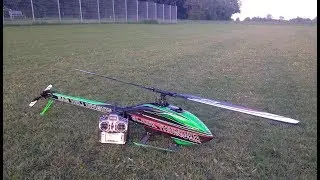 SAB Goblin Black Thunder 700 hard 3D test with AXON flybarless system at 1800 and 2200rpm