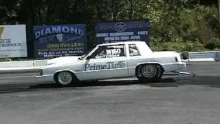 Big Block 1981 Dodge Aries K Test and Tune at Lebanon Valley July 12 2009 pass1