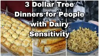 No Milk/Cheese | Budget Meals for Dairy Sensitivity | Dollar Tree Dinners