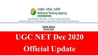 UGC NET Dec 2020 Official Update | UGC NET 2021 | UGC NET Dec exam  2021 | NET exam date