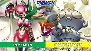 Digimon TCG | Rosemon E-11 | vs Shakkoumon (BT16-DCGO)