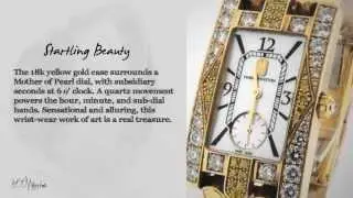 View this pre owned Harry Winston 310/LQG Avenue 18k Yellow Gold Yellow Diamond MoP Watch