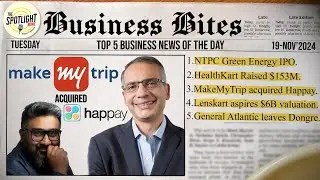 Make My Trip Acquired Happay from |Cred| |NTPC| launched IPO to raise 10,000Cr