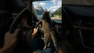 #CatOnTheMove#CatDriving#FunnyCatShorts#ViralCatVide#AIGenerated#CuteAnimals#CatLovers #cute #ForYou