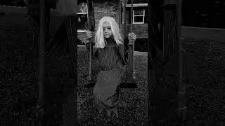 Ghostly swing girl #halloween #creepy #ghost #spirithalloween #subscribe #spooky #swing