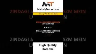 Zindagi Jab Bhi Teri Bazm Karaoke Talat Aziz #talataziz #hindikaraokesongs #melodytracks