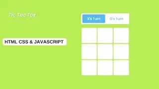 Tic Tac Toe Game using HTML CSS & JavaScript II Mr Code Box
