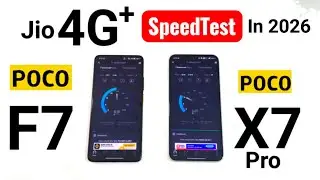 POCO F7 vs POCO X7 Pro Jio 4G+ SpeedTest &  Download Indoor Test 🚀🚀🔥🔥🔥 #pocof7 #pocox7pro 