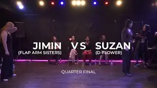 JIMIN(FLAP ARM SISTERS) VS SUZAN(D-FLOWER)ㅣQUARTER FINALㅣ추억의 '5000원빵' 왁킹배틀