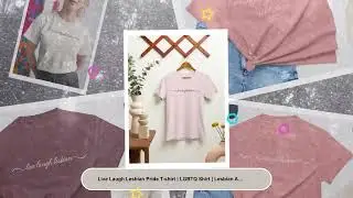Live Laugh Lesbian Pride T-shirt | LGBTQ Shirt | Lesbian Apparel | Pride Apparel | Lesbian Shirt ...