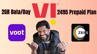 VI new Prepaid plan with Voot Select Subscription, Zee5 Subscription, 2GB Data/Day, Unlimited Call