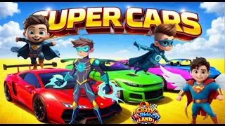 Super Car with Superhero | Epic Hill Challenge & Crazy Stunt Race! 🚗🔥