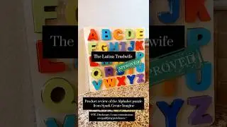 An Alphabet puzzle that doesn't fade?! Tell me more! - Product find #productfind #educational #toys