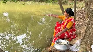 Fishing video || Applying this method will make fishing in the village pond very easy || bestfishing