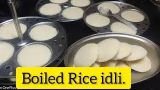 Healthy, Soft, fluffy Boiled Rice Idli.