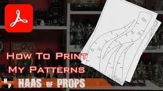 How to Print my PDF Templates / Patterns for Foam Cosplay Tutorials | Free COSPLAY TEMPLATES