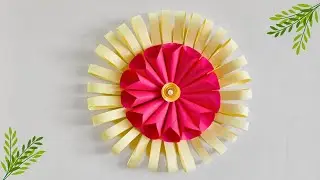 Beautiful wall hanging craft | Diy | Wall hanging making with paper | A4 colour paper wall hanging