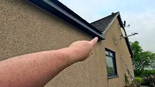 Changing the soffits and fascia boards on the house.