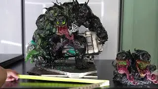 Live unboxing! In 4k, Venomized Hulk Statue #marvel #venom #hulk