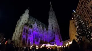 Vienna IRL Night Walk: From Karlsplatz to Stephansplatz Christmas Market 2025🎄✨