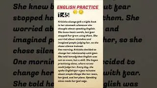 Improve your english through story #englishpractice