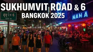 Sukhumvit Road & Soi 6 Pattaya 2025 🌃🔥 | Full Nightlife Tour After Dark ✨
