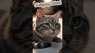 Realistic Pencil Cat That Looks Alive #drawing  #process  #satisfying