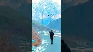 walking on road Passu cones #bridge #@PathanSongs
