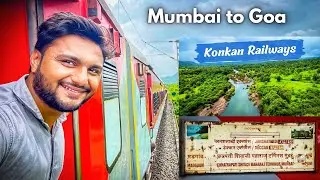 Travelling Mumbai to Goa through Jan Shatabdi Express in monsoon | Konkan Railway
