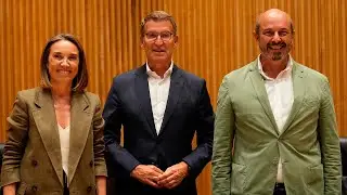 Pedro Rollán hace declaraciones a los medios de comunicación en Cádiz