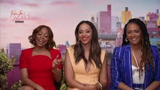 Amber Stevens, Bresha Webb and Corbin Reid interview for RUN THE WORLD on Starz