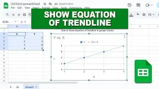how to show equation of trendline in google sheets
