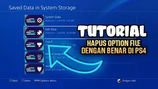 PES 2021 - TUTORIAL MENGHAPUS OPTION FILE PES 2021 PS4 DENGAN BENAR