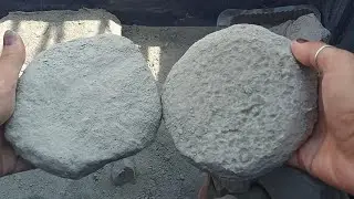 ASMR | Dusty strom Sand cement dry and water crumbling / HBD @Bbunch