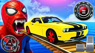 Impossible GT Car Stunt Racing | Superhero Spider Car Master Driving Simulator - Android GamePlay