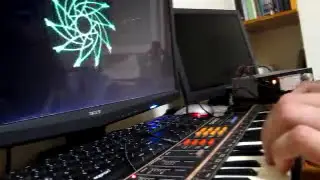 CASIOTONE PT-82 plugged to FourierArt Visualizer (testing)