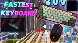 Fastest Keyboard GK61 ASMR Chill🤩Gameplay Satisfying Keyboard Fortnite 240 FPS Smooth 4K |Fortnite