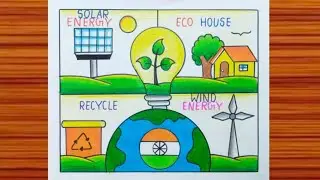National Energy Conservation Day Drawing / Energy Day Drawing / World Energy Conservation Drawing