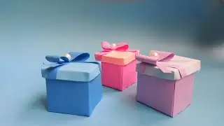 how to make beautiful gift box at home/ easy paper box diy origami gift box
