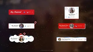 Christmas YouTube Subscribe Button - After Effects Template