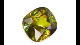 Pretty Little Gem, Bling Bling Fire and Play of Color in 51.72 Cts Sphene from Madagascar