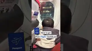 First flight certificate for baby