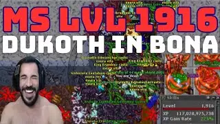DUKOTH PLAYING IN BONA, HS IN BOSS, SEE THE DESPERATION OF AN MS LVL 1916 AFTER TIBIA LAG, 