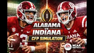Alabama vs Indiana College Football Playoff Simulation | EA NCAA Football 26