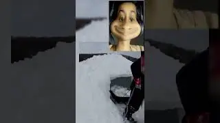 -48C Surviving Arctic Winter Tundra in a Primitive Snow Hut! _ ASMR (Silent)  Reaction #shorts